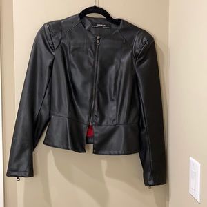 Zara Jacket Faux Leather size S
